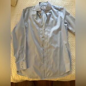 Charles Tyrwhitt Blue Dress Shirt Classic Style